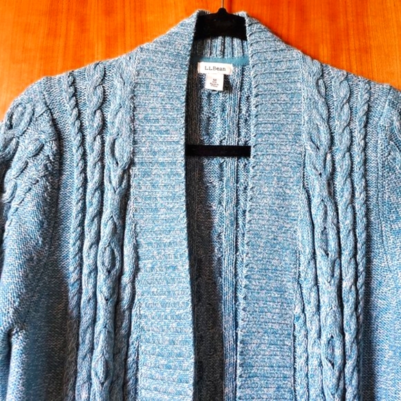 L.L. Bean All Cotton Cardigan - Picture 3 of 4